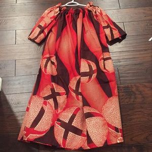 Multicolored Traditional African Print Dress